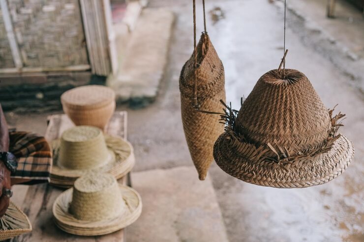 close-up-wicker-hat-hanging-sale-market_1048944-10617630